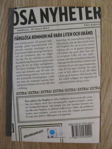 Färglösa Nyheter: Fem stjärnor för Färglösa av Sölve Dahlgren, 2014