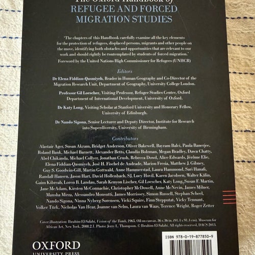 The Oxford Handbook of Refugee & Forced Migration Studies av Elena