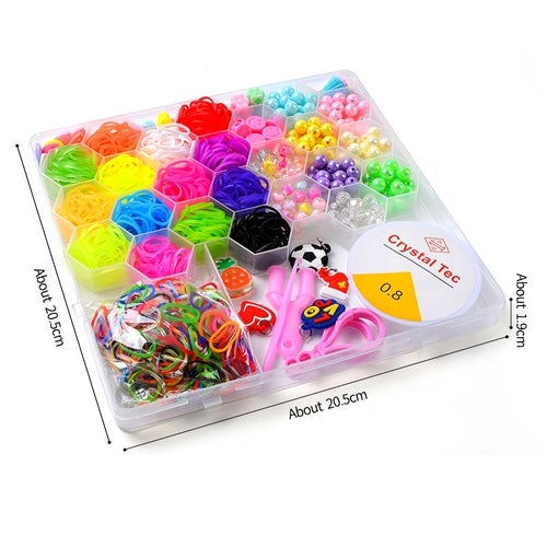 Loom Bands Kit - 1000st och massor med beads och tillbehör.