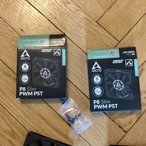 2 st Arctic P8 Slim PWM PST Fläktar