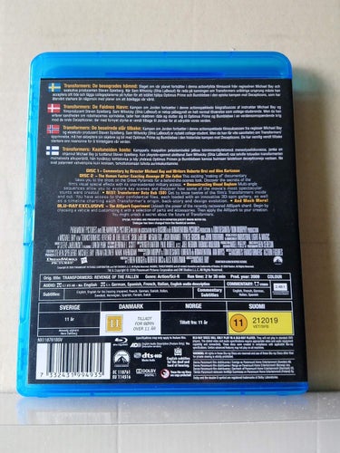 Transformers revenge of the fallen, 2 Blu-ray