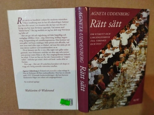 Rätt sätt av Agneta Uddenberg. bok. Very Fine