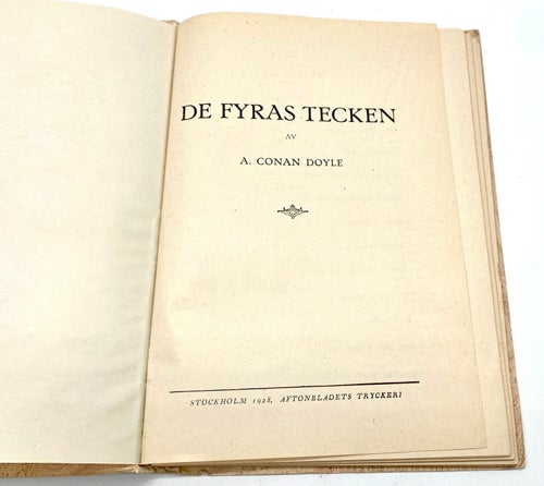 De fyras tecken - illustrerad av Arthur Conan Doyle