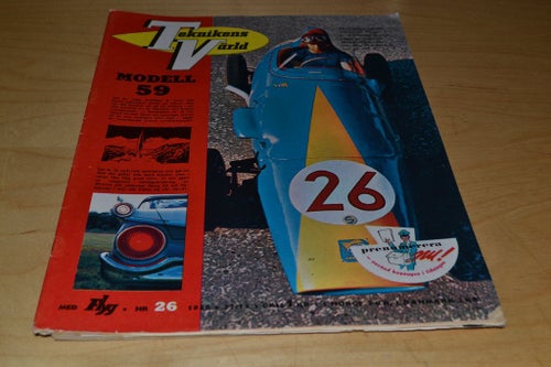 TEKNIKENS VÄRLD NR 26 1958. RENAULT DAUPHINE, MODELL 59 ,M.M