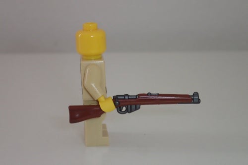 BrickArms gevär - SMLE (brun & mörkgrå metallic)