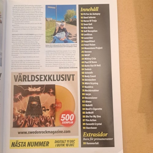 Sweden Rock Magazine - W.A.S.P. - Mötley Crüe