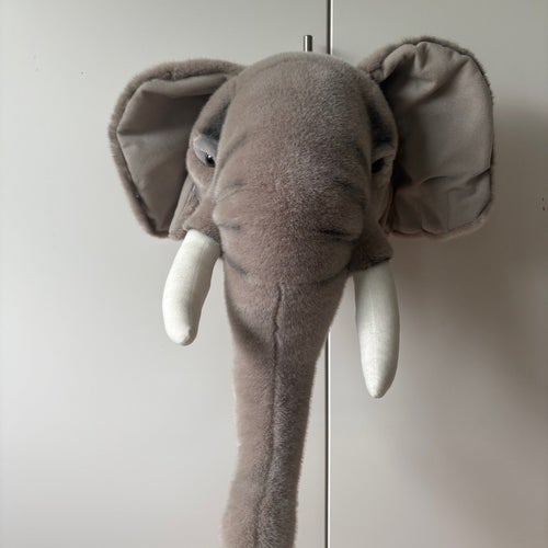 Väggdekoration Brigbys elefant - DJURHUVUD FÖR VÄGG - 60 CM