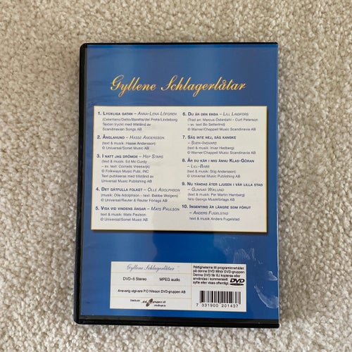 Karaoke Gyllene Schlagerlåtar Vol. 1 DVD