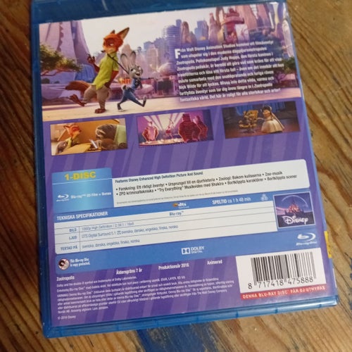 Zootropolis / Zootopia Disney Pixar (Blu-ray)
