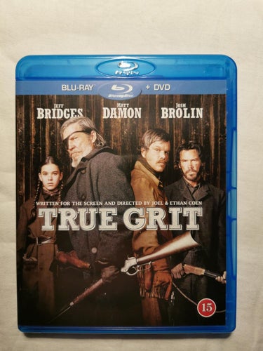 Bluray-film: True Grit (Bluray + DVD) (Jeff Bridges, Matt Damon)