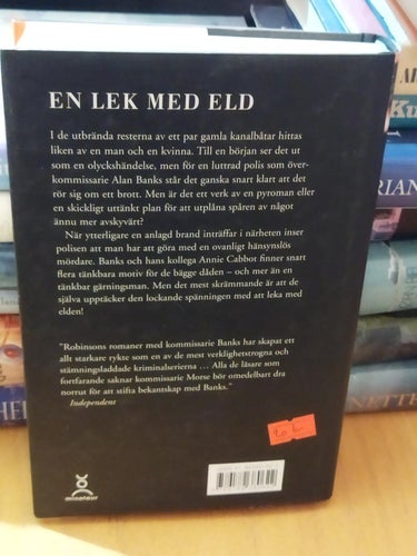 En lek med eld - Peter Robinson. Bok, inbunden. Very Fine plus