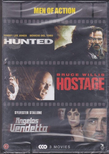 DVD 3i1/ Men Of Action / Bl.a. Angelos Vendetta / Ny & Inplastad