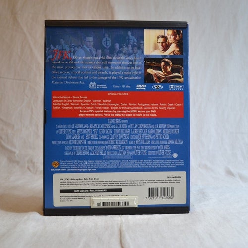 JFK DVD Snapcase