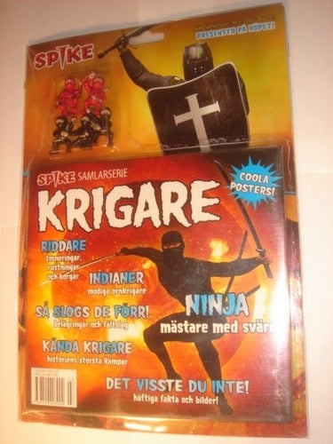 SPIKE KRIGARE NY I PLAST m leksak 2005 3 NINJA KRIGARE