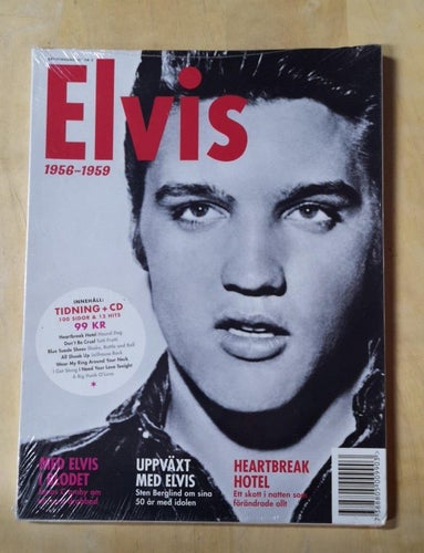 Tidning Elvis 1956-1959 med cd-skiva