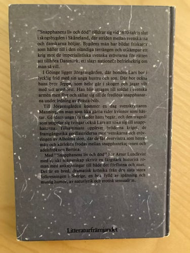 Snapphanens liv och död - Artur Lundkvist