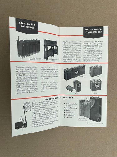 Försäljningsbroschyr TUDOR Batteri