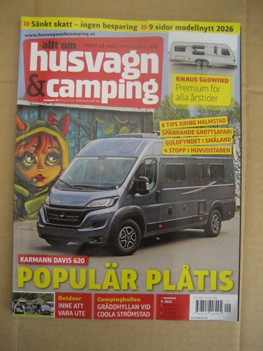 Allt om Husvagn & Camping Nr:9-2025 (Knaus Sudwind & Karmann Davis 620)