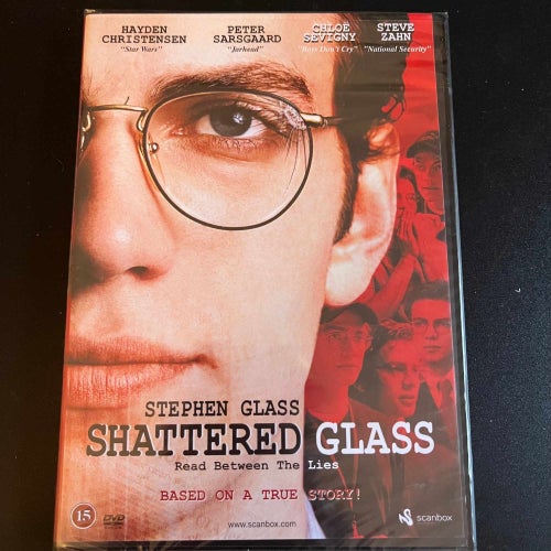SHATTERED GALASS. INPLASTAD DVD THRILLER