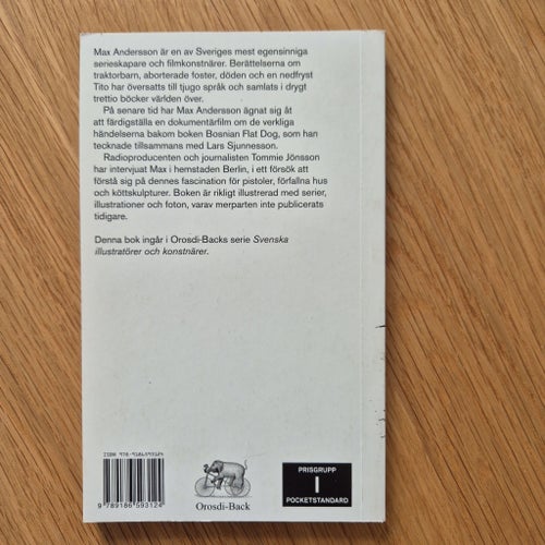 Max Andersson: Svenska illustratörer och konstnärer av Tommie Jönsson, 1993