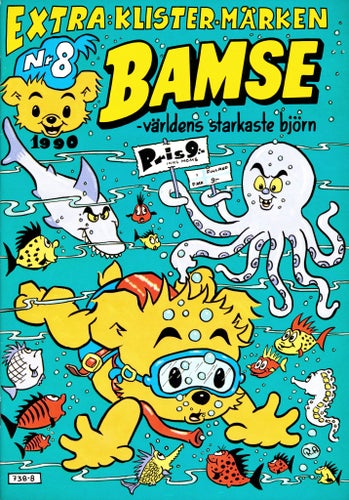 Bamse – världens starkaste björn Serietidning 1990 nr 8 (Oläst arkivex)