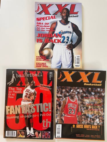 3 x XXL Basketball Magazine med Michael Jordan
