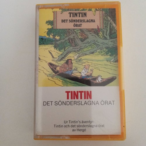 Tintin - Det sönderslagna örat kassettband