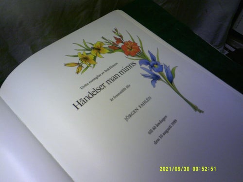 Bok händelser man minns