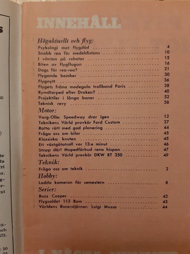 Teknikens Värld nr 13 1957: Ford Custom 300 V8, DKW RT 350, flygnummer