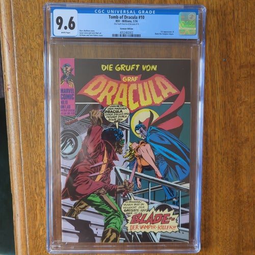 Tomb of Dracula 10 cgc 9.6, first Blade. Samlarobjekt!