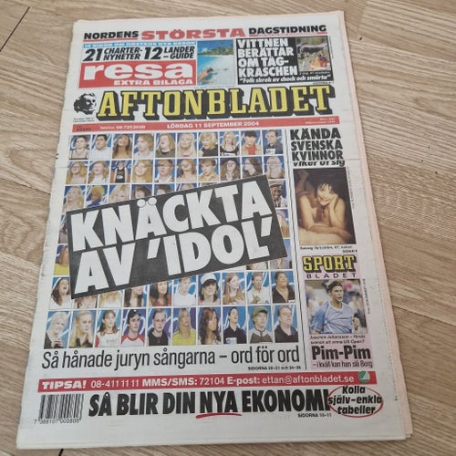 Aftonbladet Lördag 11 September 2004