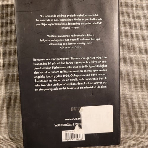 Kazuo Ishiguro - Återstoden av dagen, 2017