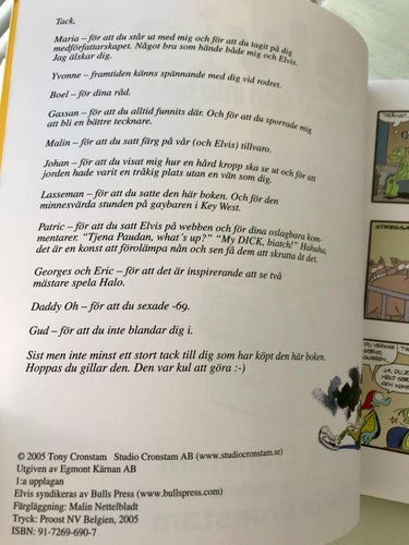 ELVIS -toastad men inte bränd Tony Cronstam 2005