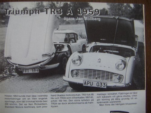 Triumph TR3A & GT6 - Härliga bilar -