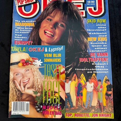Tidningen OKEJ ! Nr 11 - 1991 , MED POSTERS !