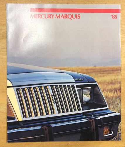 Försäljningsbroschyr Mercury Marquis 1985