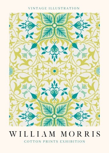 William Morris Cotton Prints Exhibition Affisch 50×70 CM