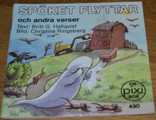 Äldre Pixibok Spöket flyttar och andra verser