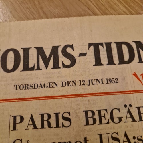 Stockholms-Tidningen från 1952