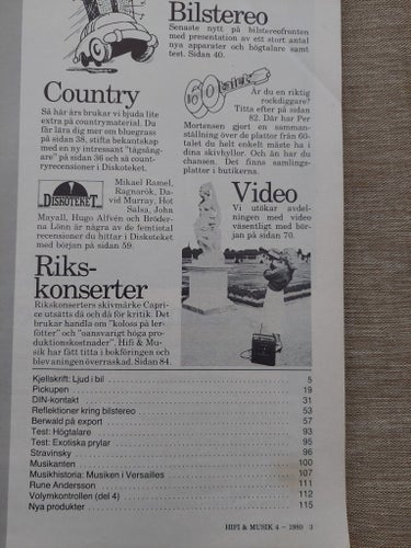 Hifi & Musik Nr 4 April 1980