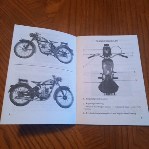 Instruktionsbok för Motorcykel NV 11-12