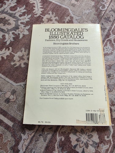 Bloomingdale's Illustrated 1886 Catalog Fashions, Dry Goods and Housewares av