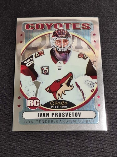 OPC Platinum 21/22 #R-85 Retro Rookie Ivan Prosvetov - Arizona Coyotes