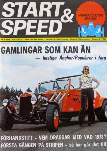 Start & Speed 1973-4 Korvstånd Anglia Och Populär..Triumph