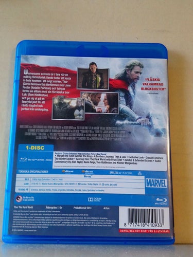 Thor The dark world, Blu-ray