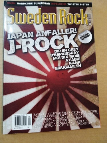 Sweden rock magazine 48 Rush J-Rock Nifelheim Twisted Sister Gamma Ray