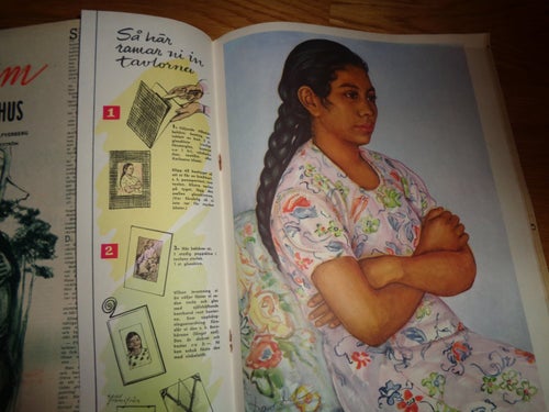 Året Runt nr3 1957 Nils Dardel tavla, Jarl Kulle, Anita Björk & Ulla Jacobsson