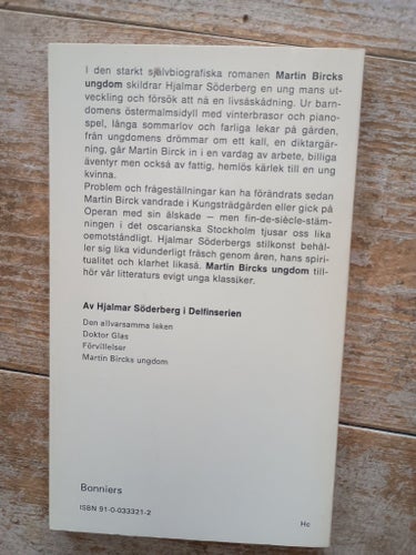 Martin Bircks ungdom av Hjalmar Söderberg, 1972