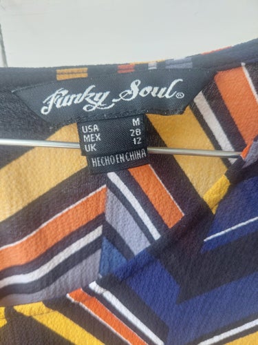 Funky Soul flerfärgad playsuit ,storlek M