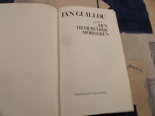 DEN HEDERVÄRDE MÖRDAREN, J. GUILLOU, 1990,  BÖCKER